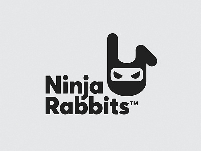 Ninja Rabbits™ - Brand Identity branding brandingagency channel design ear graphic design illustration logo logofolio logofolios logos ninja ninja rabits rabbit symbols vector youtube