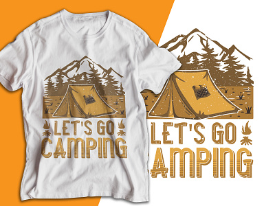 Mountain Adventure Camping T-shirt Design. adventure t shirt animation branding camp life camping t shirt camping t shirt 2023 camping vintage clothing design graphic design hiking t shirt illustration logo mountain t shirt summer t shirt t shirt t shirt design tshirt