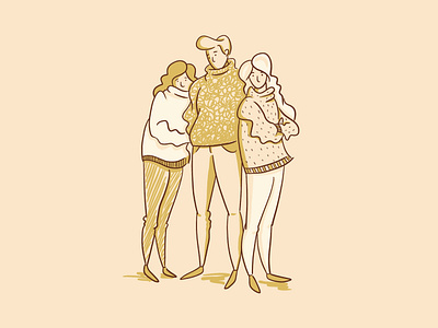 1/1 | Sweater Squad character illustration procreate