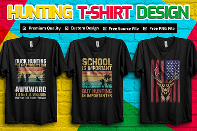 Hunting T-shirt Design design hunting design hunting t shirt hunting t shirt design illustration t shirt t shirt design typography design typography t shirt vector t shirt