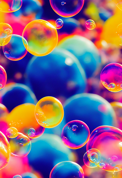 Seamless Colourful Bubbles 3d branding graphic design logo ui