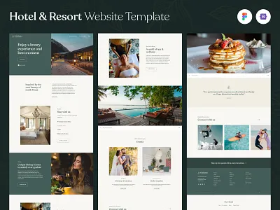 Hotel & Resort Website Template bootstrap clean design events figma hotel html luxury meeting menu modern resort restaurant spa template theme website wellness