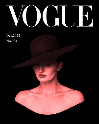 VOGUE cover design branding cover design design graphic design illustration magazine minooakbari vogue