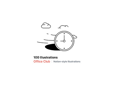 Office Club - Overflow Design figma free freebie illustration notion notion illustration notion template sketch svg vector web