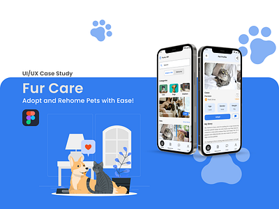 Fur Care UX/UI Case Study animalwelfare appdesign behancecasestudy communityengagement creativeprocess digitaldesign dribbbleshots mobileapp petadoption pets socialimpact typography ui uiux userexperience userinterface uxdesign visualdesign