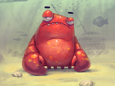 Crab character crab dunakovskiy dunakovskiy.com