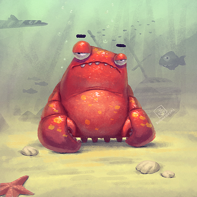 Crab character crab dunakovskiy dunakovskiy.com