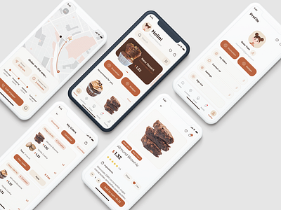 Justbaked Bakery - Mobile App app app design bakery bakery app cake cakes app delivery food design food delivery mobile app ui ui mobile uidesign uiux uiux design