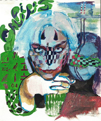 empires falling album cover design graphic design illustration portrait queer art