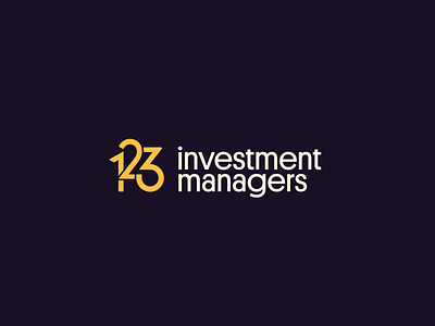 123 Investment Managers — Rebranding animation brand brand book branding finance investment logo motion numbers private equity vector yellow