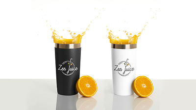 Zen Juice " Brand Design " branding design fresh juice graphic design health illustration illustrator juice logo logo design mockups photoshop ui zen