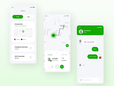 Taxi App UI/UX app ui taxi app ui taxi design taxi home page