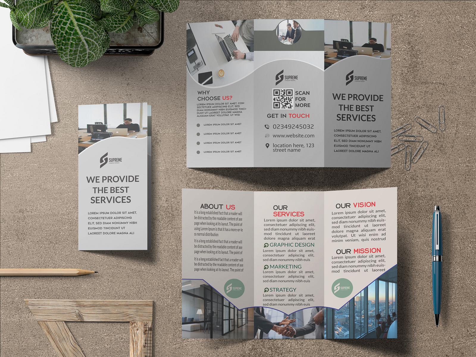 Company Agency Services Brochure Design by Kudrat Ehsan on Dribbble