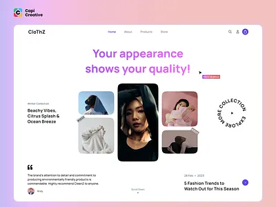 E- Commerce Web Hero Section - Web UI Design colorful desgin ecommerce ecommerce web hero design hero section hero section design ui ui design web web design