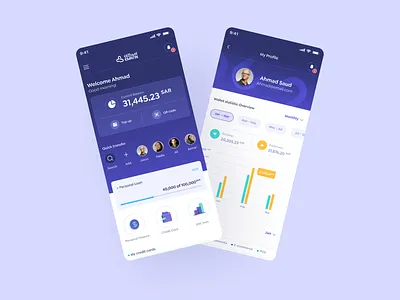 EMAKN Mobile App 3d ai banking charts clean design details engaging finance graphics graphs illustration minimalist mobile app modern modern design online banking simple ui uiux