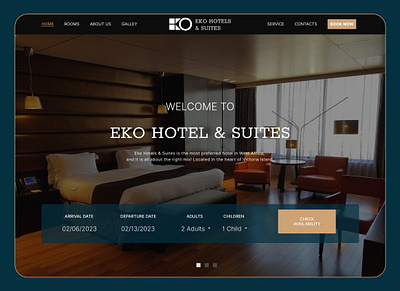Hotel hero section web design guest house hero section hotel ui ui design uiux web design
