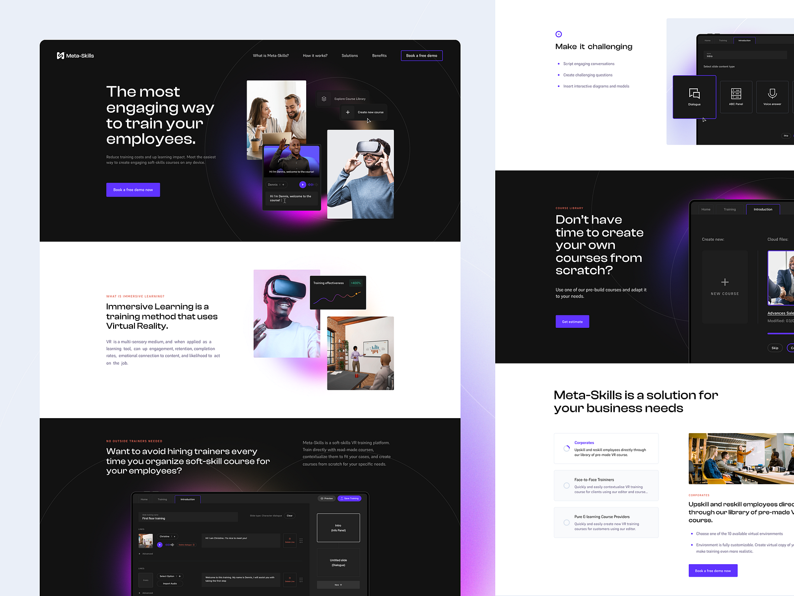 Meta-Skills - website design by Jakub Staroń for Vision Trust on Dribbble