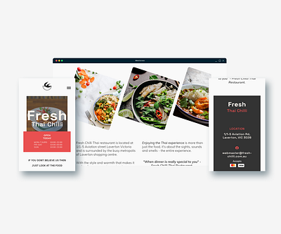 Restaurant Web Site Design: Landing Page / App UI app branding design graphic design mobile mobile app ui ux web design web ui website