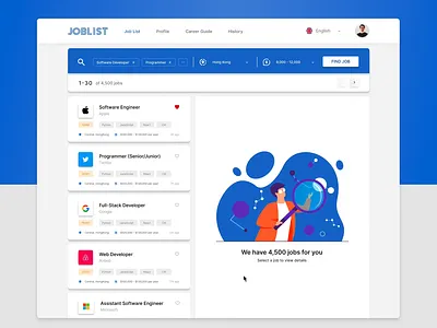 Daily 048 - Job Listing app concept dailyui design figma ui uidesign