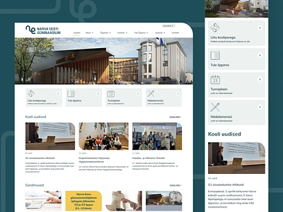 Narva Estonian State Gymnasium creative creativeagency design designagency estonia minimal narva nopecreative nopenation school tallinn tartu web