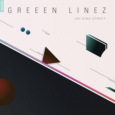 'Izu King Street' cover design album cover graphic design music