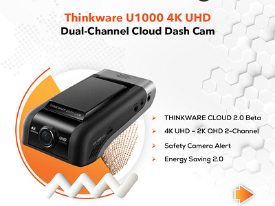 Thinkware U1000 4K UHD Front & 2K QHD Rear Camera Bundle