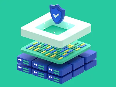 3D Illustration for Astra.com 3d 3danimation 3dart animation b3d blender blender3d branding c4d cinema4d colorful design geometric illustration loop motion render security set uiux