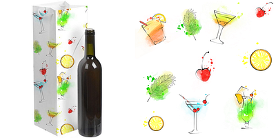 Bottle bag design graphic design illustration product design sketch