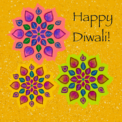 Happy Diwali art digital illustration diwali illustration procreate