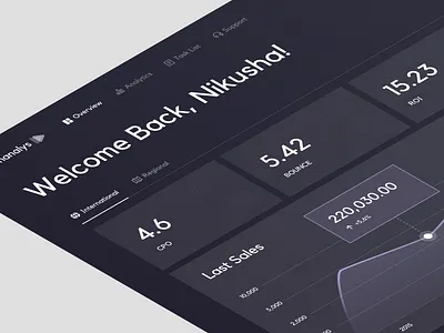 Dashanalys admin analytics dashobard design graphs numbers sales stats ui ui ux ui design user website concept