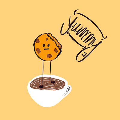 Yummy Cookie abstract digital art illustration