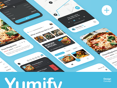 Yumify – Your favorite food delivered animation app design ui ux