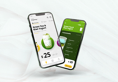 Daily UI Challenge 50 - drinkMenu animation app concept dailyui design figma ui uidesign