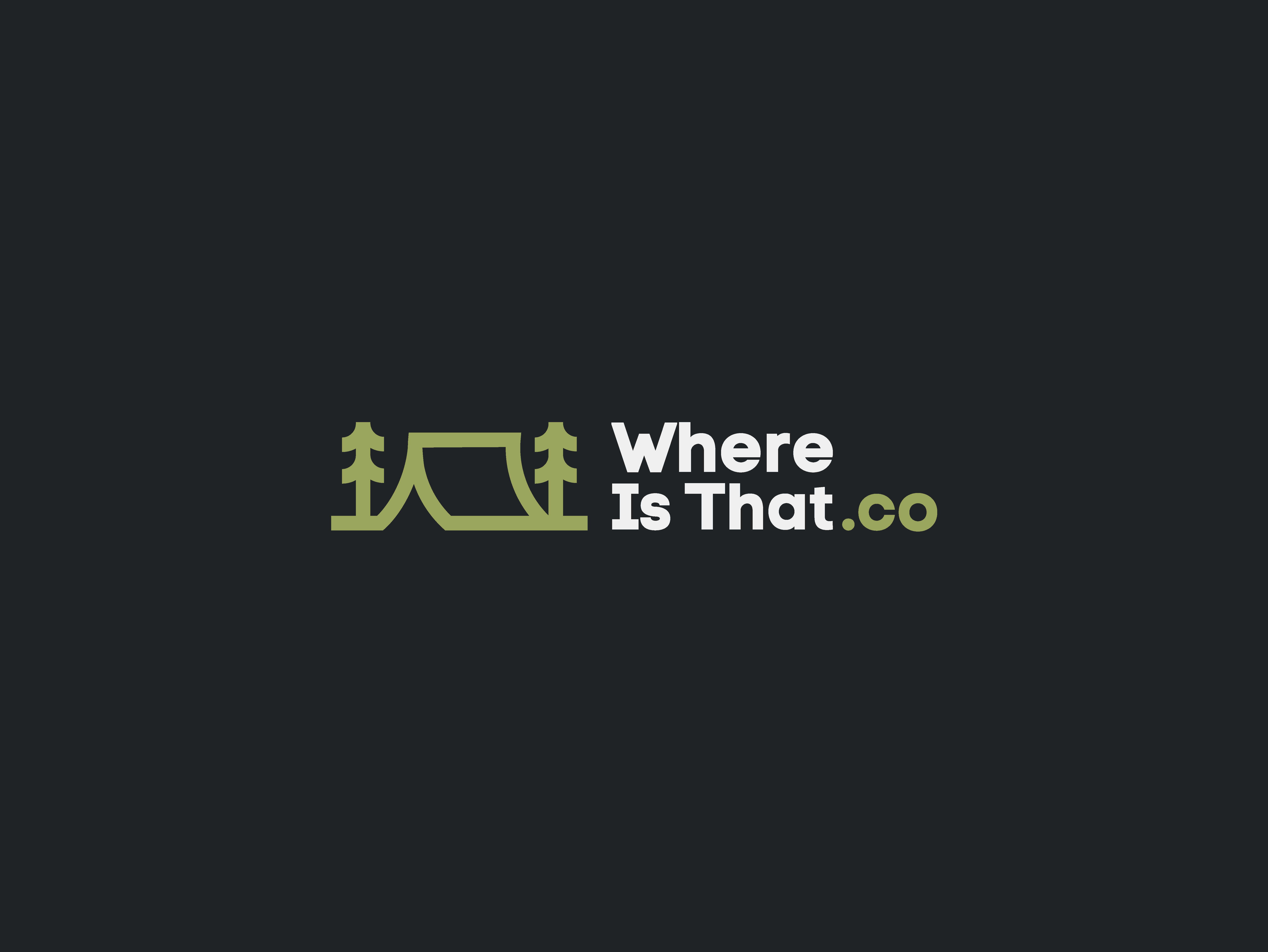 Where Is That.co branding design graphic design logo v