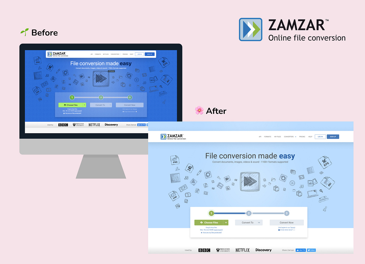 UI Redesign Zamzar Landing Page by Mich Alvior on Dribbble