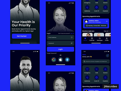 Doctor Appointment Mobile App appointment design doctor medicines ui user research ux uxdesign