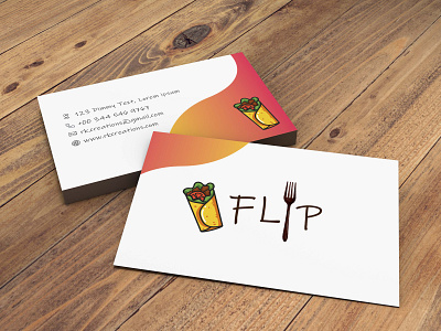 Business card - for restaurant - flip abode illustrator branding businesscards businesscardsdesign design graphic design illustration logo mockup ui ux vector