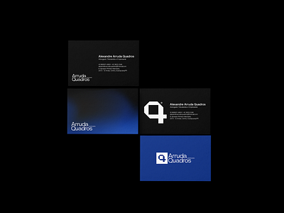 Arruda Quadros blue logo brand brand identity branding business card card design design gradient law lawfirm lawyer logo logo design logo mark logo type minimal logo modern business card