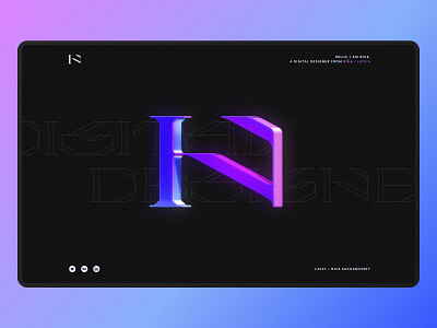 New Personal Website design flat graphicdesign illustration logo minimal modern typography ui vector