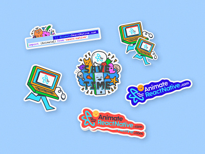 Stickers design branding cute emoji icons illustration stickers