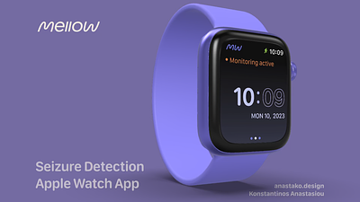 Mellow Seizure Detection App Redesign apple watch mobile app design product design ui design ux design watch design