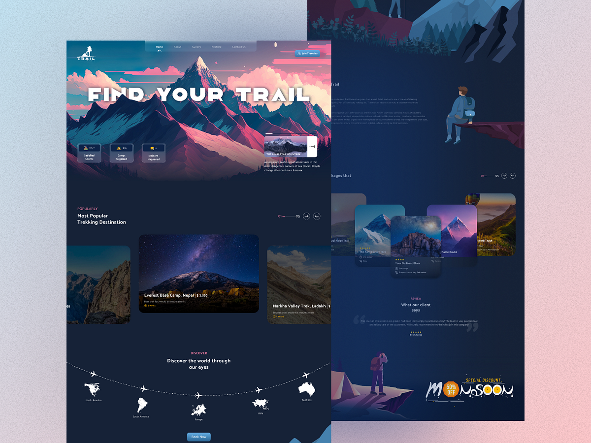 Creative Travel Website Design by Excellent Webworld on Dribbble