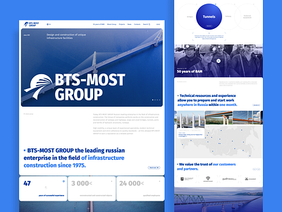 BTS-MOST | Corporate website corporate corporate website design figma homepage main page ui ux web