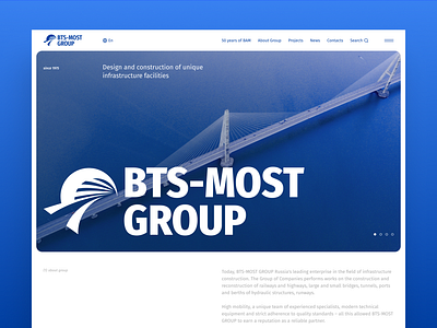 BTS-MOST | Corporate website corporate website design figma homepage main page ui ux web