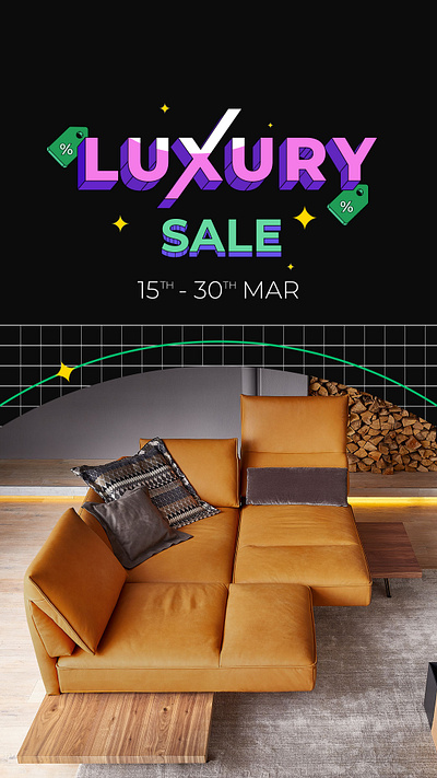 Luxury Sale Design & Animation adobe illustrator branding figma graphic design illustration instagram interaction luxury luxurysale motion graphics sale social media vector