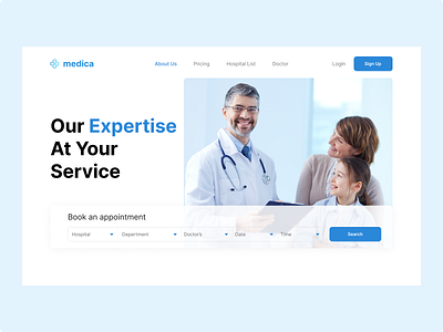 Medical Website app branding design graphic design illustration logo medical typography ui ux vector website