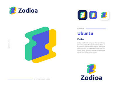 zodioa logo design || z letter logo banking brand guideline brand identity branding fast finance finance app icon identity logo logo creator logo designer logo maker logo veriation logos logotype mark payment paypal z logo