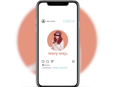 wavy way instagram post branding canva design graphic design identity insta instagram instagram social media post posts social media social media design social media post