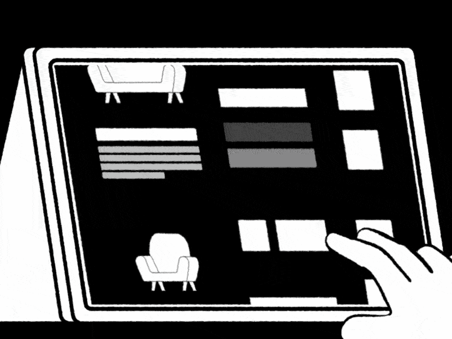 Checkout animation checkout couch ecommerce illustration payment