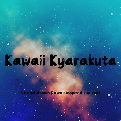 Kawaii Kyarakuta font cute font fonts japan japan font kawaii typeface typography